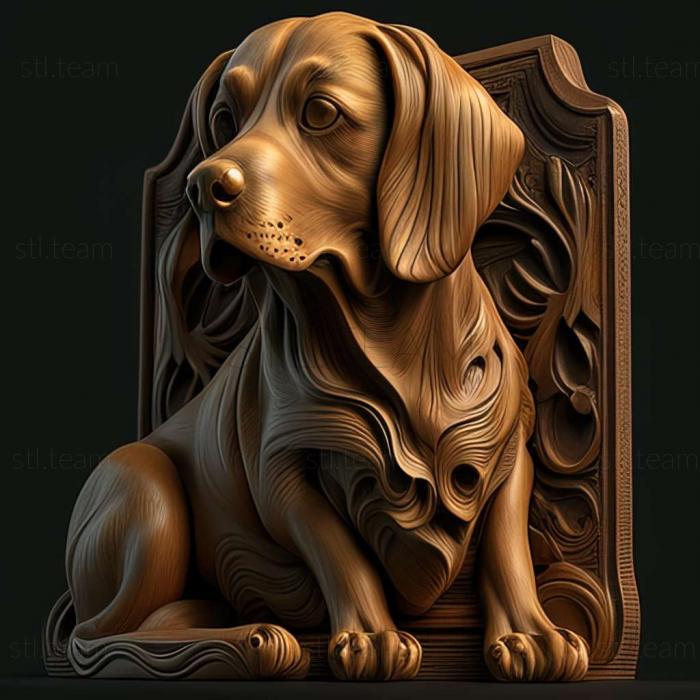 3D model dog (STL)